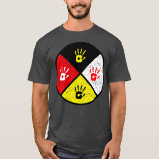 T-shirt medicine wheel Red Hand