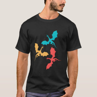 T-shirt Medieval Dragons Fantasy Animals Youth