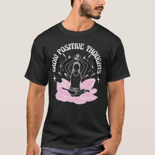 T-shirt Méditation de fleur de yoga pour pensées positives