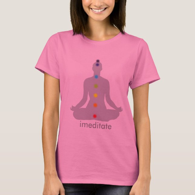 T-shirt Méditation de PixDezines Chakra, personnalisable (Devant)