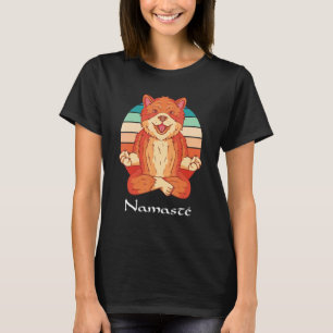 T-shirt Méditation de relaxation pour chiens Yoga en posit