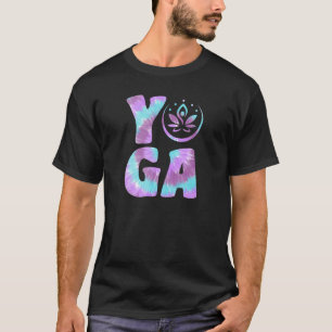 T-shirt Méditation de yoga Tie Dye avec Lotus