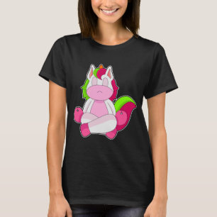 T-shirt Méditation de Yoga Unicorne Gymnastique