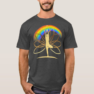 T-shirt Méditation d'or Yoga