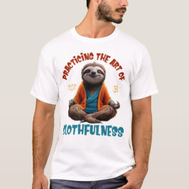 T-shirt Méditation Drôle De Fentes, L'Art De La Slothfulne
