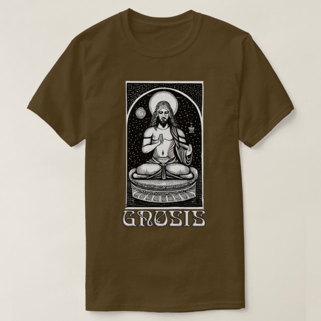 T-shirt Méditation du Christ gnostique (Design devant)
