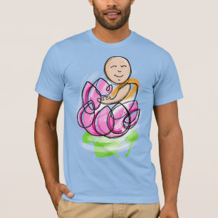 T-shirt Méditation du moine Lotus