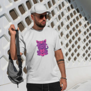 T-shirt Méditation du yoga animal chat