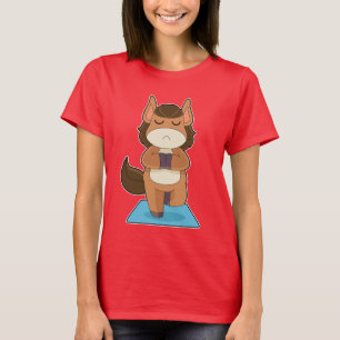T-shirt Méditation du Yoga Fitness Cheval