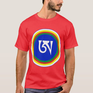 T-shirt Méditation DzogchenLettre tibétaine A Design Boudd