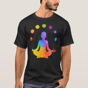 T-shirt Méditation Sept Chakras Cadeau spirituel magique