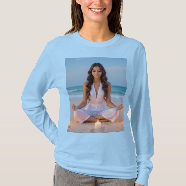 T-SHIRT MEDITATION - YOGA - WELLNESS - CARPE DIEM (Devant)