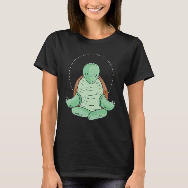 T-shirt Méditation zen Yoga Turtle Omm (Devant)