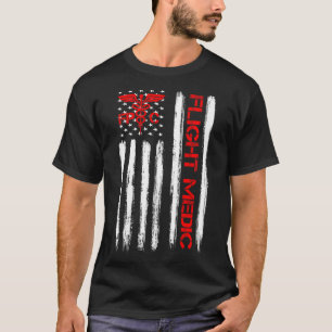 T-shirt Médite de vol EMS EMT Nurse Paramedic US American