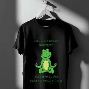 T-shirt Méditer la grenouille
