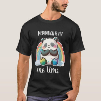 T-shirt Méditer Panda Bear Yoga Méditant Panda Medita