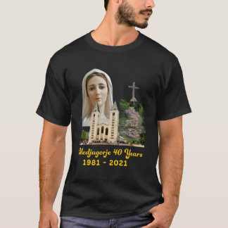 T-shirt Medjugorje 40 Ans Notre Dame Reine De La Paix