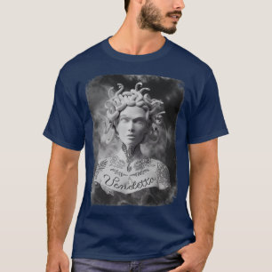 T-shirt Medusa sculptée en encre 