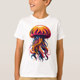 T-shirt Méduse à flux de néon