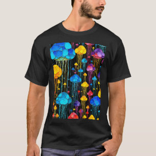 T-shirt Méduse arc-en-ciel