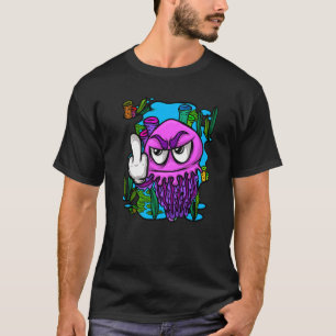 T-shirt Méduse avec méduse au doigt du milieu
