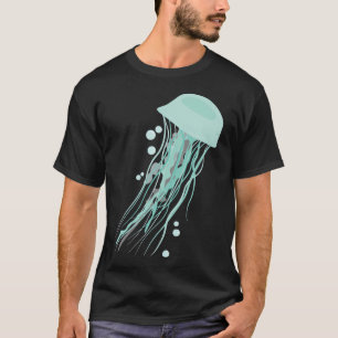 T-shirt Méduse bleue