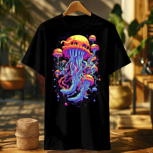 T-shirt Méduse brillante Méduse géante méduse colorée
