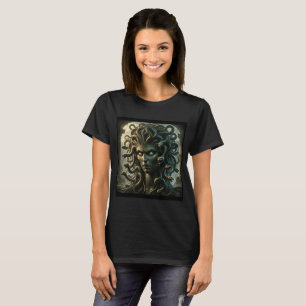 T-shirt Méduse Regard de Mort Tête de Serpents