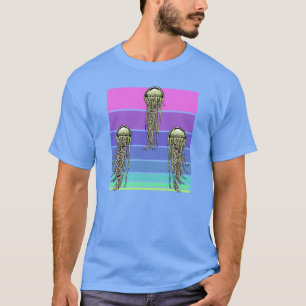 T-shirt Méduses. Illustration originale