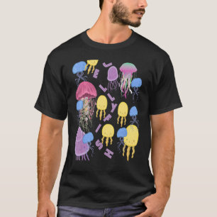 T-shirt Méduses Vie océanique Plongée sous-marine Poissons