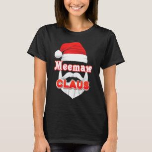 T-shirt Meemaw Claus Noël Père Noël Face Joyeuse Sueur moc