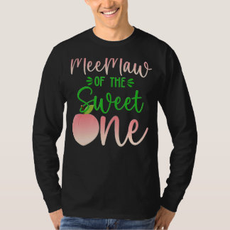 T-shirt Meemaw Of The Birthday One Peach 1st Summer Fruit