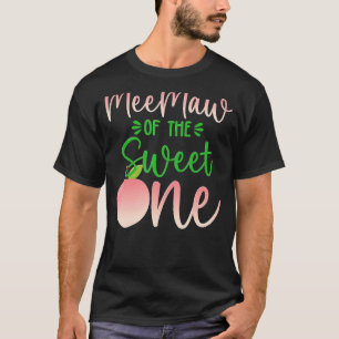 T-shirt Meemaw Of The Birthday One Peach 1st Summer Fruit
