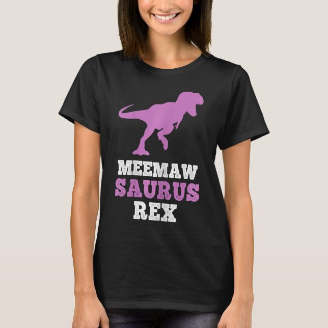 T-shirt Meemaw-saurus Rex Dino Dinosaur Meemawsaurus Funny (Devant)