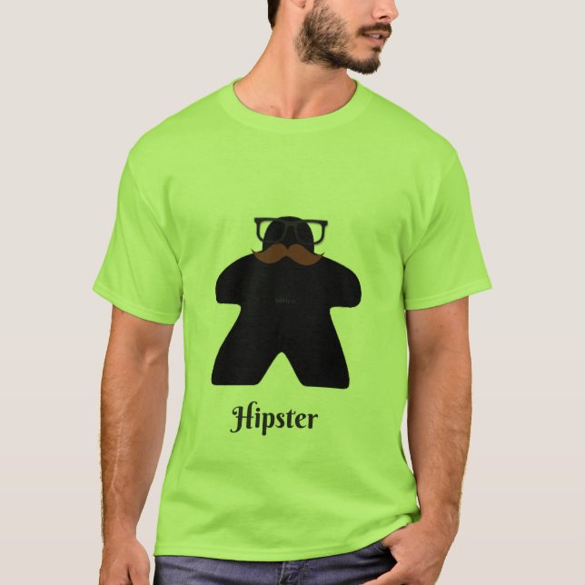 T-shirt Meeple de hippie (Devant)