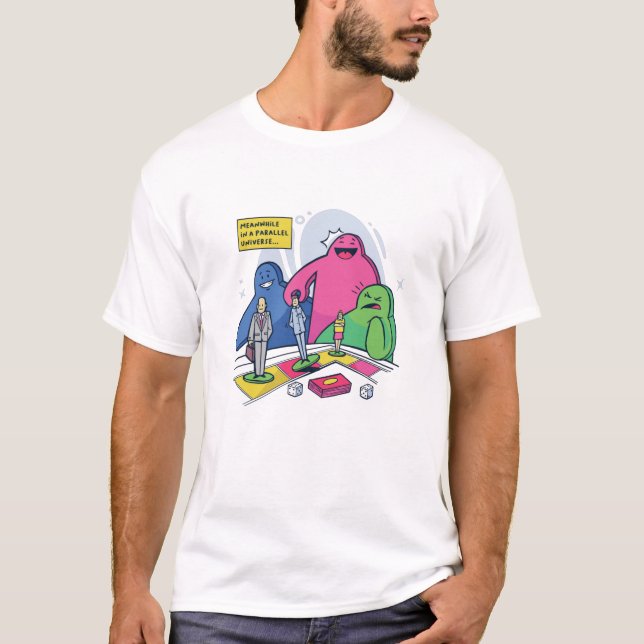 T-SHIRT MEEPLE UNIVERS (Devant)