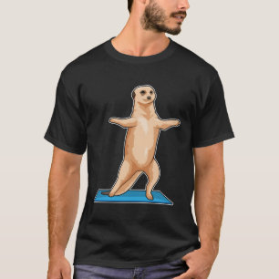 T-shirt Meerkat à Fitness Exercice d'étirement