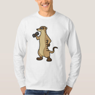 T-shirt Meerkat à l'entraînement Force avec Dumbbell