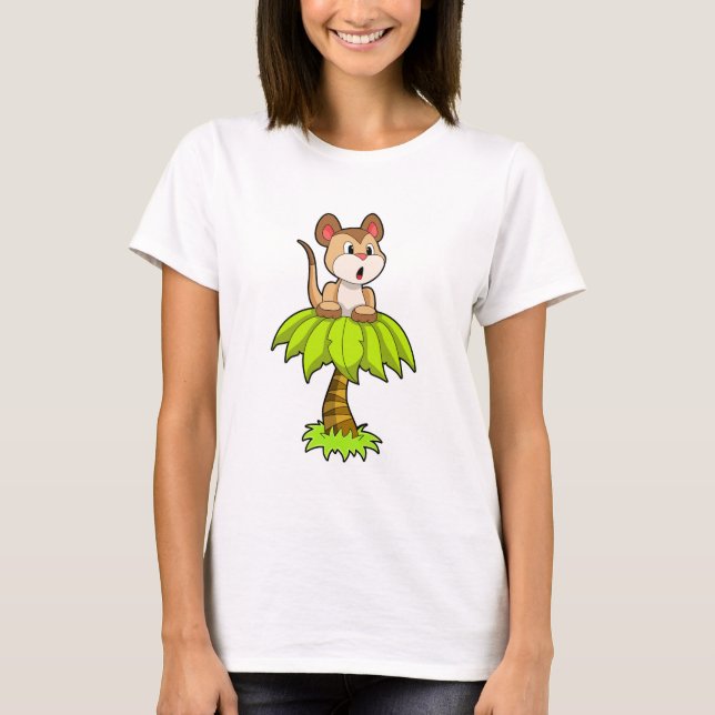 T-shirt Meerkat avec arbre (Devant)