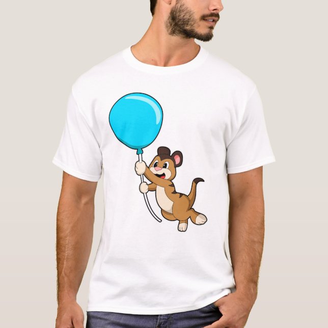T-shirt Meerkat avec ballon (Devant)