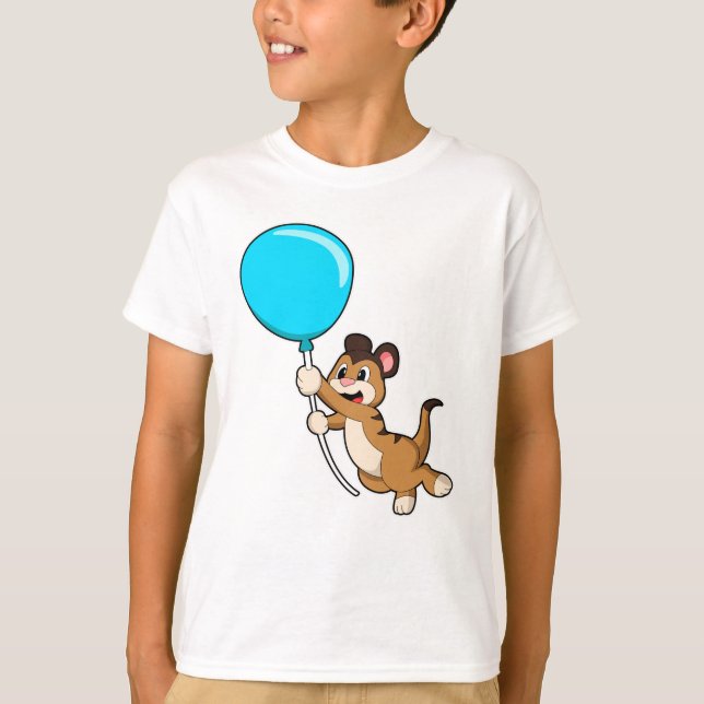 T-shirt Meerkat avec ballon (Devant)
