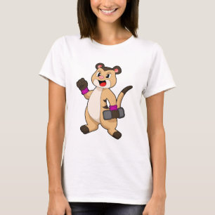 T-shirt Meerkat avec Dumbbell