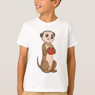 T-shirt Meerkat avec pomme