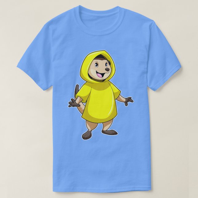 T-shirt Meerkat avec Raincoat (Design devant)