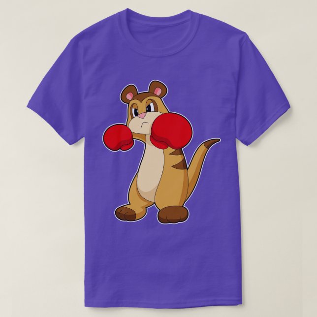 T-shirt Meerkat Boxer Gants de boxe 2 (Design devant)