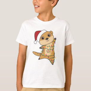 T-shirt Meerkat Christmas Snow Winter Animals