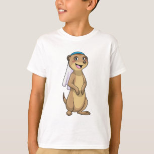 T-shirt Meerkat épouse avec Voile