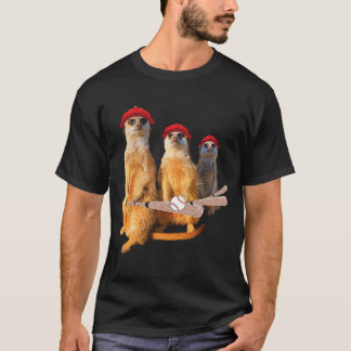 T-shirt Meerkat Gang Famille avec Casquette de baseball Ba