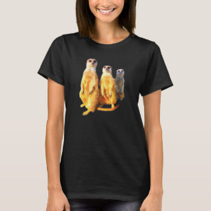 T-shirt Meerkat groupe photo famille cool meerkats doux