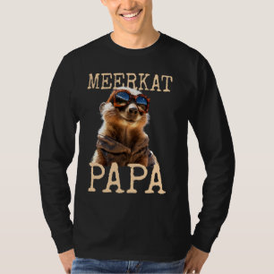 T-shirt Meerkat Papa papa Fête des pères papa papa papa pa